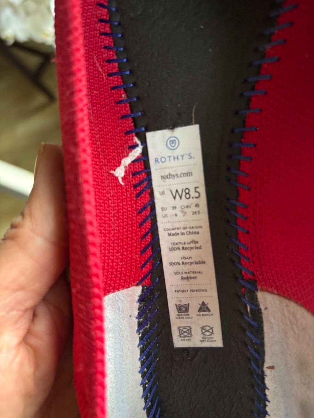 Red Rothy’s shoes - Picture 2 of 3